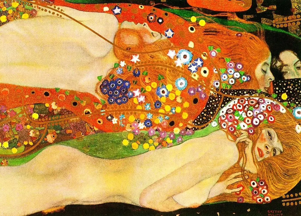 Water Serpents II by Gustav Klimt